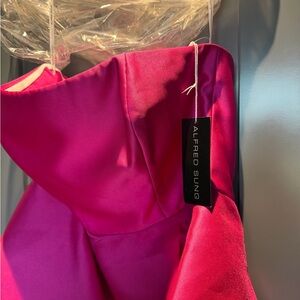 Alfred Sung Pink Strapless Dress- NWT